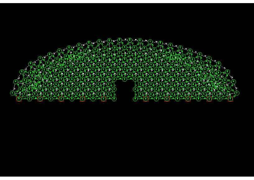 舒兰锡林浩特91跨，1000米长干煤棚网架设计